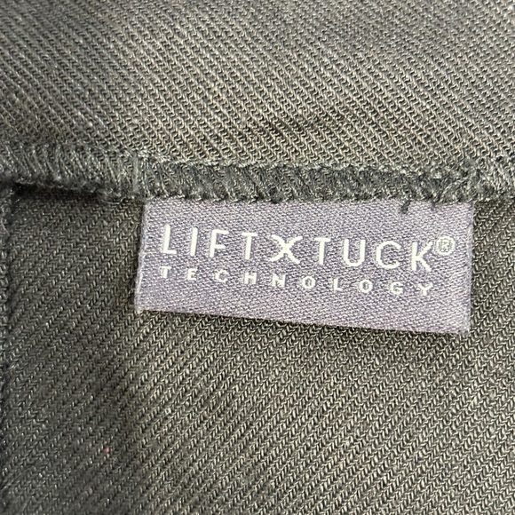 NYDJ Marilyn Trouser Black Stretch Linen Blend Pants 14 - Picture 10 of 12